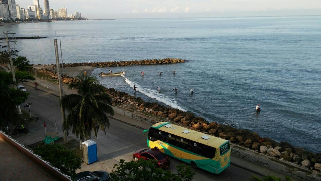 Apto En Cartagena Ed Puerto Azul Vista Al Mar Lägenhet Exteriör bild
